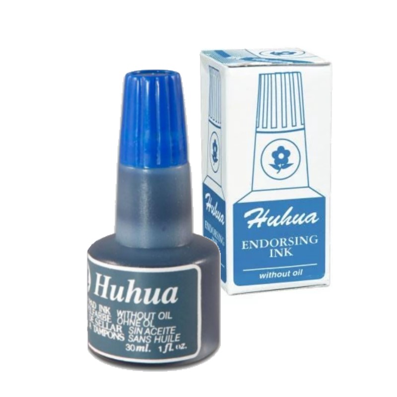 ENCRE A TAMPON HUHUA BLEU