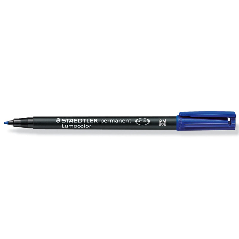 Feutre Permanent Universel Staedtler Lumocolor  M/0.4 mm/Bleu