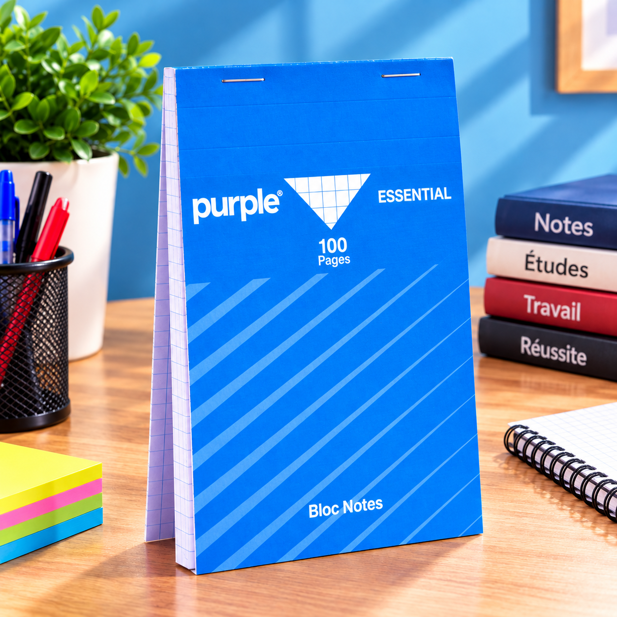 BLOC NOTE A4 100PAGE 5/5 PURPLE
